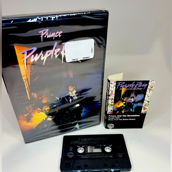 Purple Rain DVD Sealed and OST Cassette Tape - Picture 2 of 3